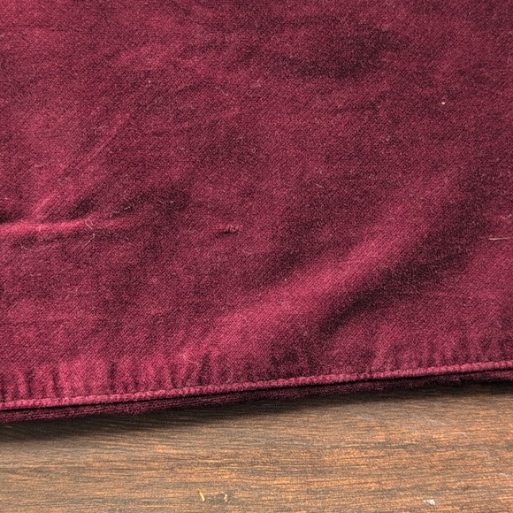 AG Adriano Goldschmied Burgundy Velour The Stevie Ankle Pants - Women's 26 - Picture 7 of 8